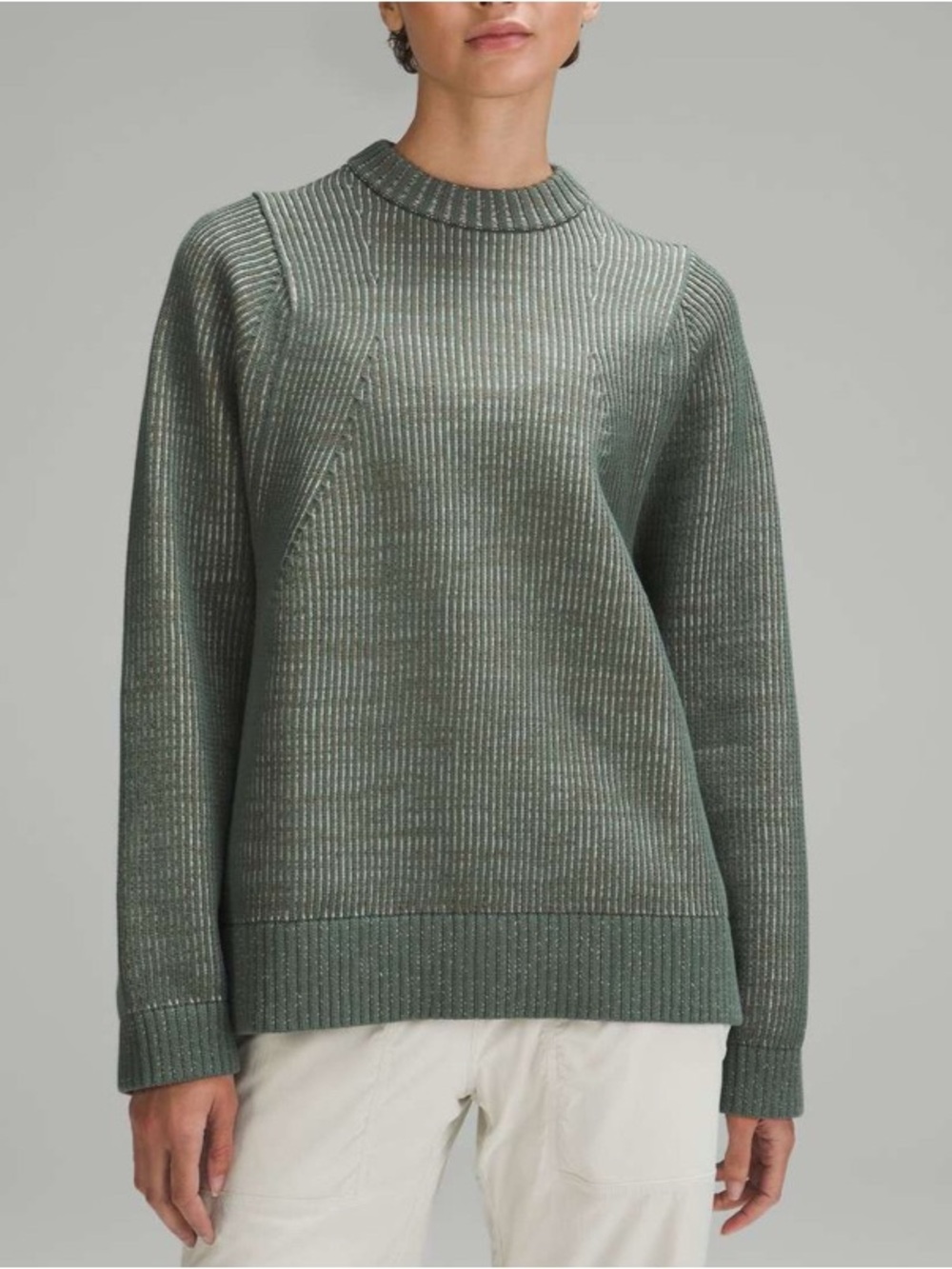 Lululemon oversized Cotton-Blend Crewneck
Sweater new without tags!!